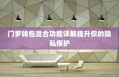 门罗钱包混合功能详解提升你的隐私保护