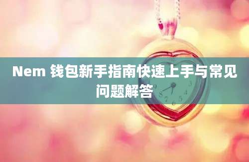 Nem 钱包新手指南快速上手与常见问题解答