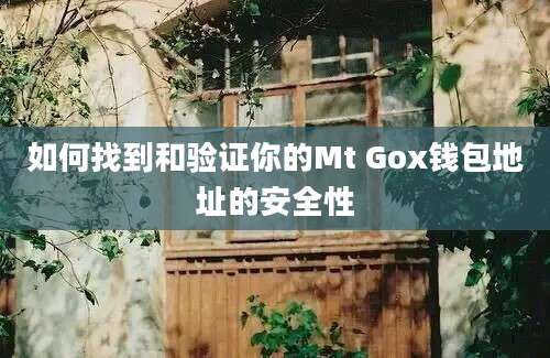 如何找到和验证你的Mt Gox钱包地址的安全性